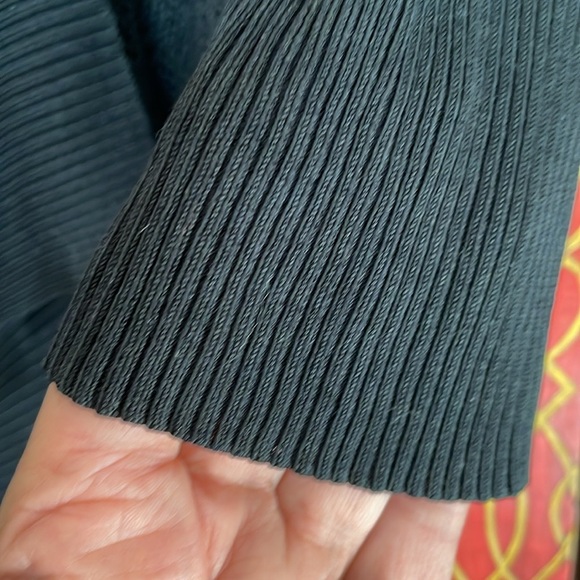 Eileen Fisher Silk Sheen Lace Cardigan Black Small - Picture 3 of 9